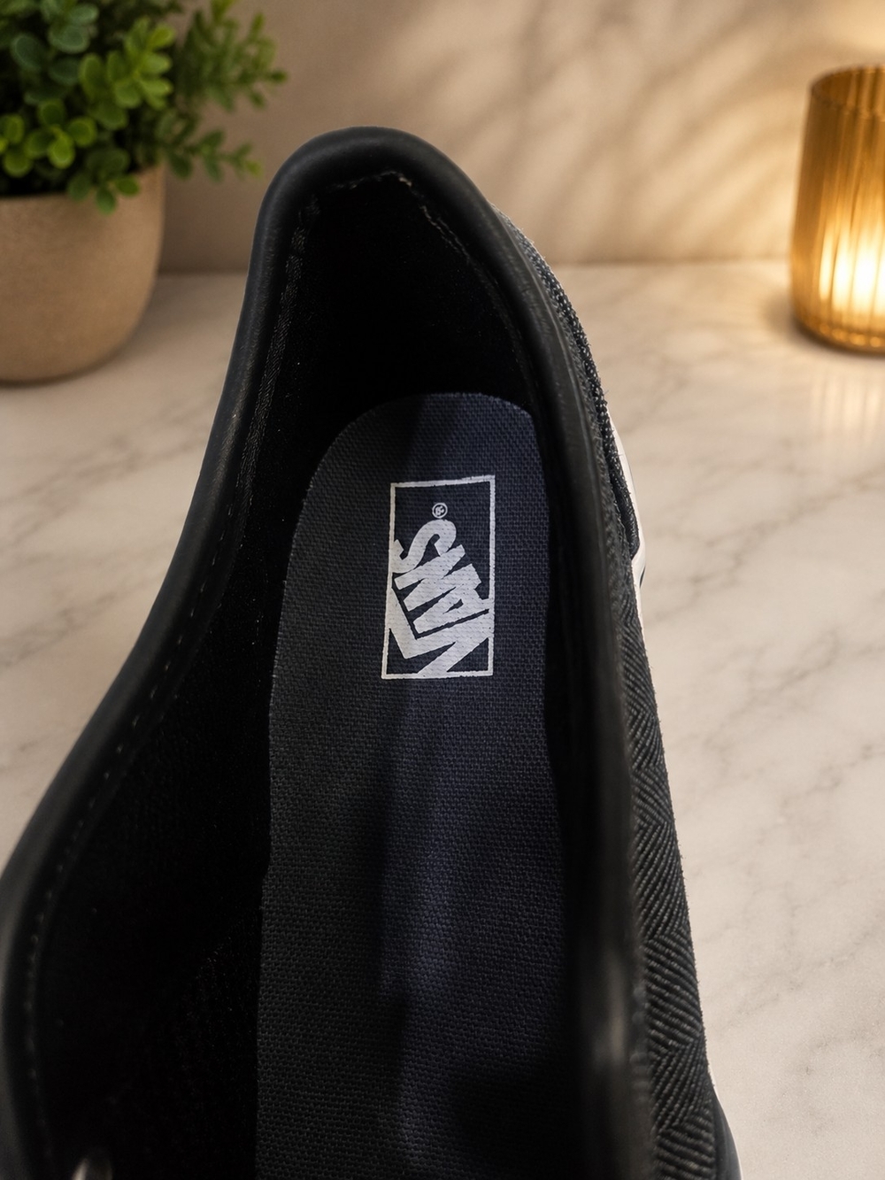 Vans Black Canvas Low-Top Sneakers - Picture 3 of 3